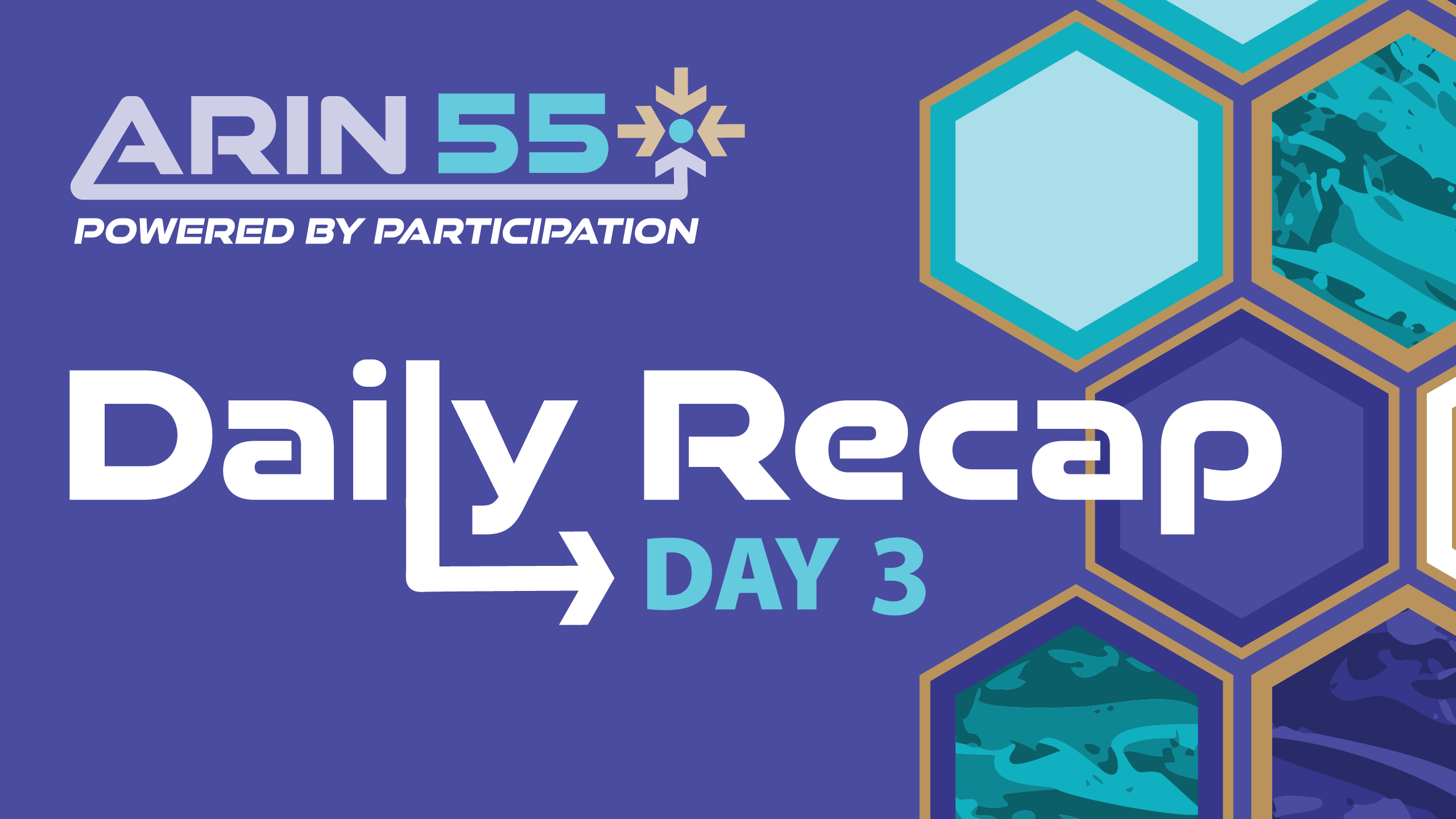 ARIN 55 Day 3 Recap