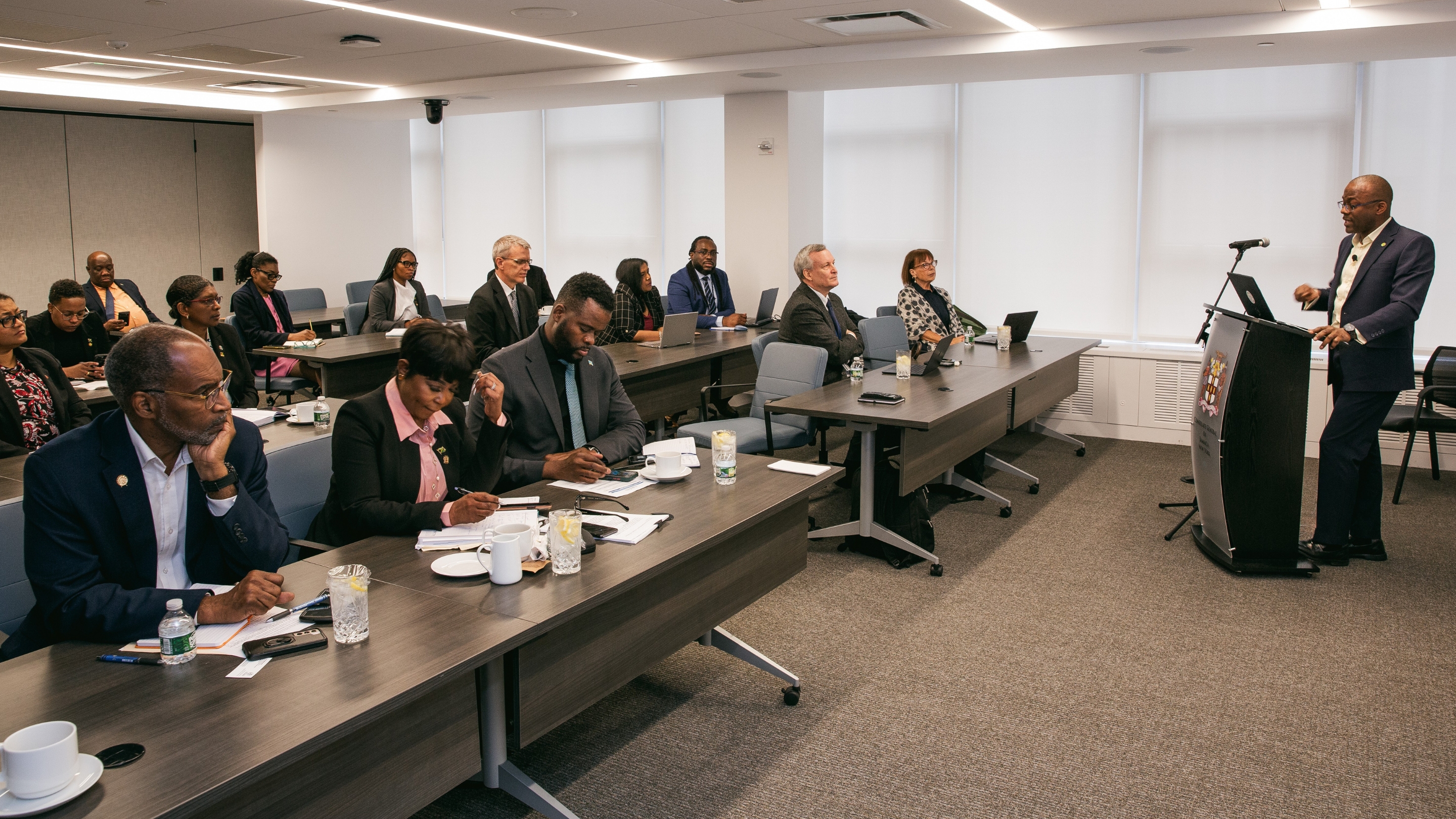 Bevil Wooding addresses the Diplomatic Forum