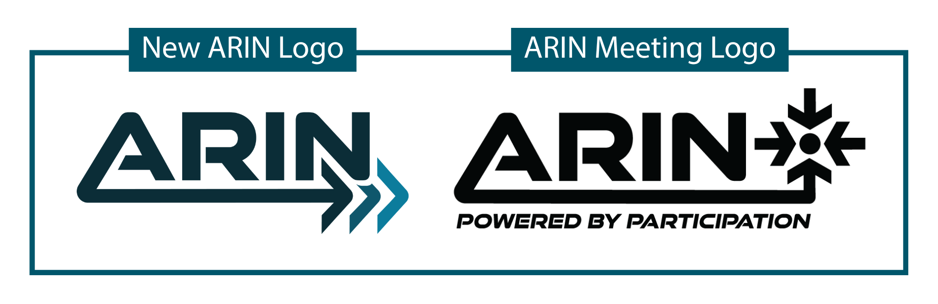 ARIN logo and ARIN meeting logo